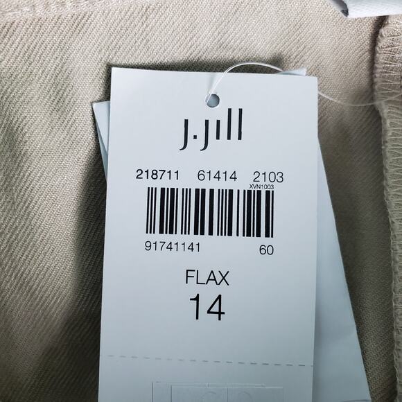 J. Jill Linen Stretch Flax Pants Size 14 - Picture 5 of 6